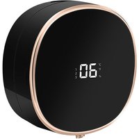 Cyslmuk - Black 300ml Wall Mounted Automatic Foaming Soap Dispenser, Refillable, 3 Settings, Temperature Sensing