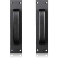 (Black) Aluminum alloy door handle for glass-mounted aluminum door and kitchen plastic