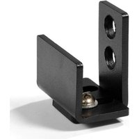 Gotrays - Black Carbon Steel Sliding Barn Door Guide Wall Mounted Hardware for Heavy Duty Floor Guide with Screws