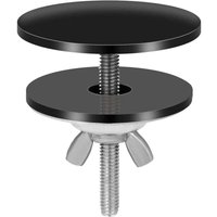 Black Faucet Hole Cover, 5cm Stainless Steel Sink Faucet Hole Cover Waterproof Sink Hole Cover - RAPANDA