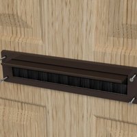 Stormguard - Brown Internal Pvc Letterbox Draught Excluder Seal With Brush & Flap Stormguard - Brown Internal Pvc Letterbox Draught Excluder Seal With Brush & Flap