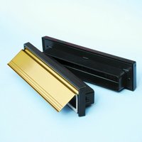 Stormguard - Sleeved Letterbox Internal & External Gold Plate Cover Set Pvc Or Wooden Door Stormguard - Sleeved Letterbox Internal & External Gold Plate Cover Set Pvc Or Wooden Door