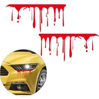 Bloodstain Stickers: You will receive 2 stickers for your car. These decorative stickers depict the shape of dripping blood and will make your car