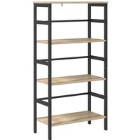 Bookshelf Sonoma Oak 60 x 29.5 x 115 cm Engineered Wood vidaXL