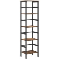 Bookshelf Old Wood 40 x 29.5 x 149 cm Engineered Wood vidaXL
