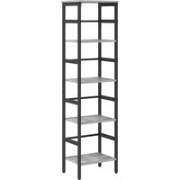Bookshelf Grey Sonoma 40 x 29.5 x 149 cm Engineered Wood vidaXL