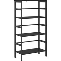 Bookshelf Black Oak 60 x 29.5 x 115 cm Engineered Wood vidaXL