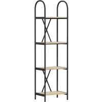 Bookshelf Sonoma oak 40 x 30 x 146 cm Engineered wood vidaXL