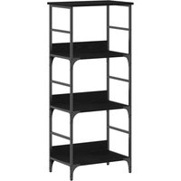 Bookshelf Black oak 50 x 33 x 117.5 cm Engineered Wood Vidaxl
