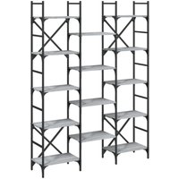 Vidaxl - Bookshelf Grey Sonoma 127.5x28.5x172.5 cm Engineered Wood
