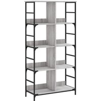 Bookshelf Grey Sonoma 78.5x33x153 cm Engineered Wood Vidaxl