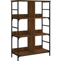Bookshelf Brown Oak 78.5x33x117.5 cm Engineered Wood Vidaxl