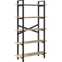 Bookshelf Sonoma Oak 100 x 33.5 x 178 cm Engineered Wood vidaXL