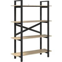 Bookshelf Sonoma Oak 100 x 33.5 x 140 cm Engineered Wood vidaXL