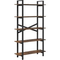Bookshelf Smoked Oak 100 x 33.5 x 178 cm Engineered Wood vidaXL