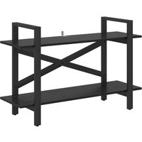 Bookshelf Black Oak 100 x 33.5 x 64 cm Engineered Wood vidaXL