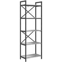 Bookshelf Grey Sonoma 56 x 34 x 171 cm Engineered Wood vidaXL