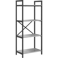 Bookshelf Grey Sonoma 56 x 34 x 133.5 cm Engineered Wood vidaXL