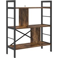 Bookshelf Smoked Oak 75 x 30 x 91 cm Engineered Wood vidaXL