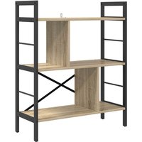 Bookshelf Sonoma Oak 75 x 30 x 91 cm Engineered Wood vidaXL