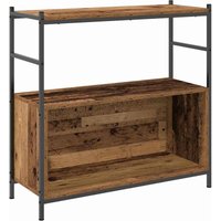 Bookshelf Smoked oak 80 x 30 x 78.5 cm Engineered Wood vidaXL