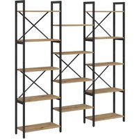 Vidaxl - Bookshelf Artisan oak 156 x 25 x 167.5 cm Engineered wood