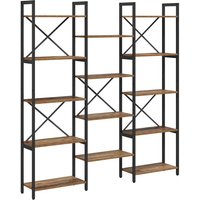 Bookshelf Old wood 156 x 25 x 167.5 cm Engineered wood Vidaxl