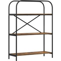 Bookshelf Smoked oak 80 x 30 x 109 cm Engineered wood vidaXL