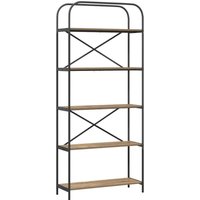 Bookshelf Artisan oak 80 x 30 x 183 cm Engineered wood vidaXL