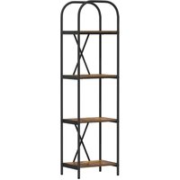 Bookshelf Smoked oak 40 x 30 x 146 cm Engineered wood vidaXL