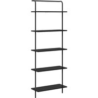 Bookshelf Black oak 60 x 24 x 168 cm Engineered wood vidaXL