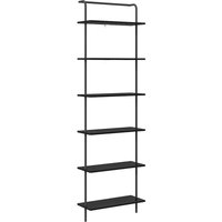 Bookshelf Black oak 60 x 24 x 203 cm Engineered wood vidaXL