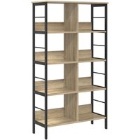 Bookshelf Sonoma Oak 82 x 32 x 144.5 cm Engineered Wood vidaXL