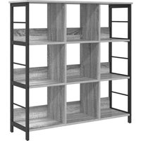 Bookshelf Grey Sonoma 102 x 32 x 104.5 cm Engineered Wood vidaXL