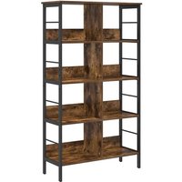 Bookshelf Smoked Oak 82 x 32 x 144.5 cm Engineered Wood vidaXL