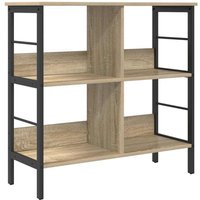 Bookshelf Sonoma Oak 82 x 32 x 79 cm Engineered Wood vidaXL