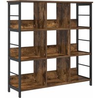 Bookshelf Smoked Oak 102 x 32 x 104.5 cm Engineered Wood vidaXL