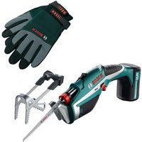 Bosch Keo Garden Recip Pruning Multi Saw 10.8v Li-Ion and Battery and Gloves