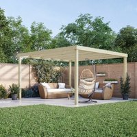 Rutland County Garden Furniture Ltd - Box Pergola - Wood - L480 x W480 x H270 cm - Light Green
