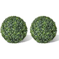 Boxwood Ball Artificial Leaf Topiary Ball 35 cm 2 pcs Vidaxl