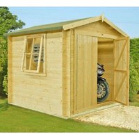 Bradley Log Cabin Home Office Garden Room Approx 7 x 7 Feet
