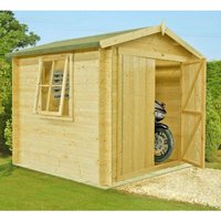 Bradley Log Cabin Home Office Garden Room Approx 9 x 9 Feet