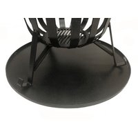 Brazier Ash Pan - Steel - L50.8 x W50.8 x H0.8 cm - Black