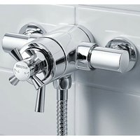 Bristan - Rio 2 Exposed Thermostatic Mixer Shower Valve Dual Control 110mm 130mm