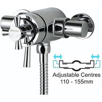 Bristan - Rio Exposed Dual Control Thermostatic Mixer Shower Valve 110mm - 155mm