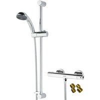 Bristan Zing Thermostatic Bar Mixer Shower Cool Touch 135 - 165mm Pipe Centres
