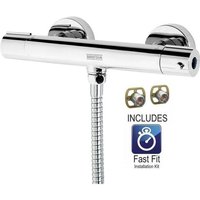 Bristan Zing Thermostatic Bar Mixer Shower Valve Only Cool Touch + Fast Fit Kit