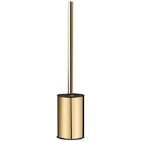 Serbia - Brosse wc murale dorée en acier inoxydable 304 rond pour salle de bain (doré)