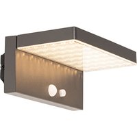 Outdoor Wall Light Dark Grey Incl. led and Dimmable Light on Solar - Sunnie