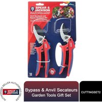 Spearandjackson - Gift Set of Bypass and Anvil Secateurs Garden Tools